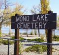 Mono Lake Cemetery sign