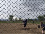 Photos of Sheriffs on baseball field