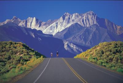 Photo of cyclists on Benton Crossing Road