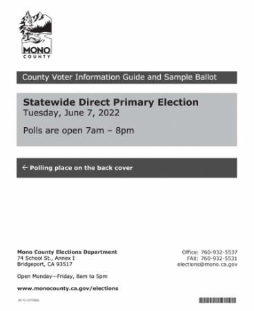 County Voter Information Guide and Sample Ballot