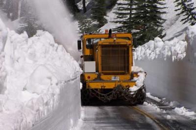 County Snow Removal near Tioga Pass