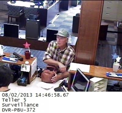 Photo of bank robber suspect