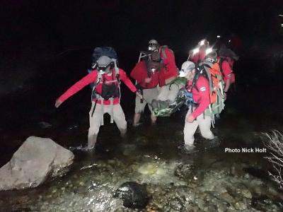 SAR Team lends aid to injured backpacker