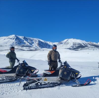 Overlooking a Frozen Grant Lake