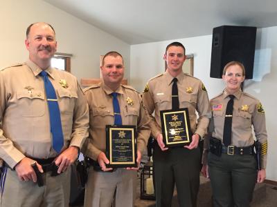Photo of Sheriff's receiving award