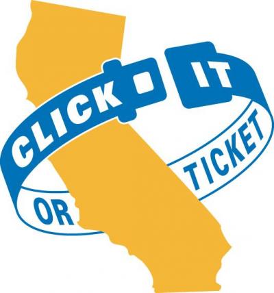CalTrans Click It or Ticket logo