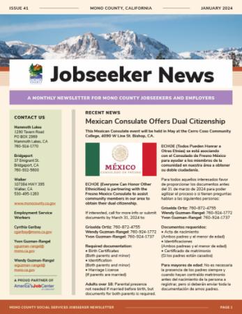 Jobseeker News January Cover